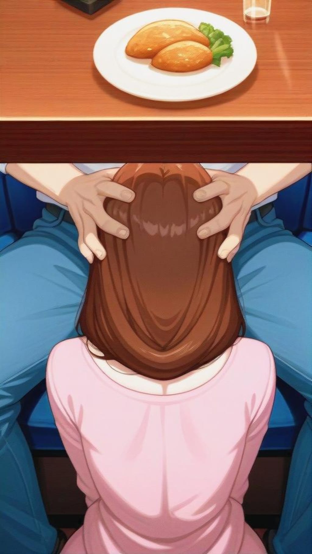 ファミレスでムラムラしたので妻に即尺してもらう話