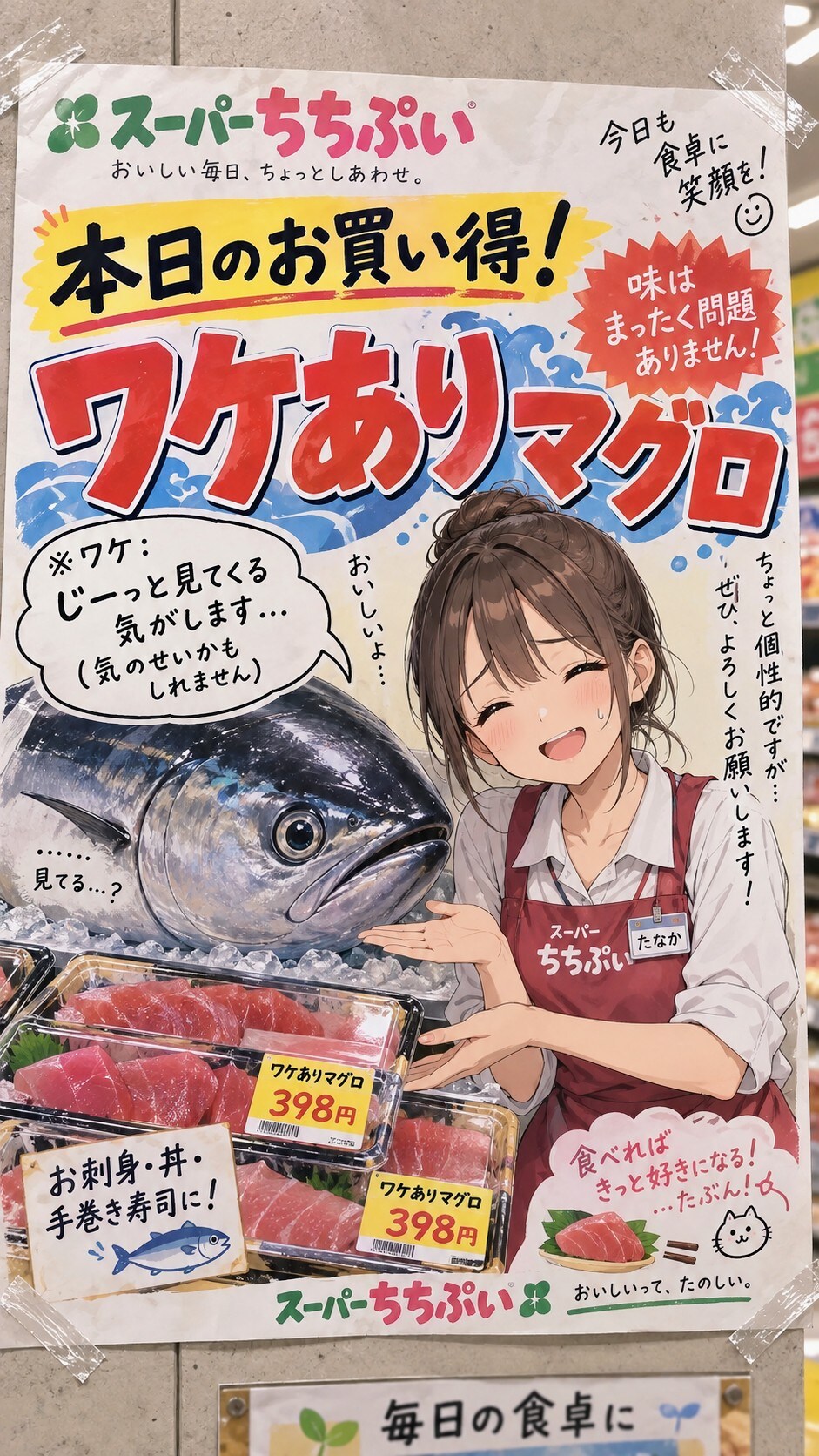 今日の貼り紙90 | の人気AIイラスト・グラビア