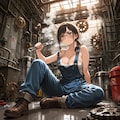スチームパンクな工場にて 2枚目