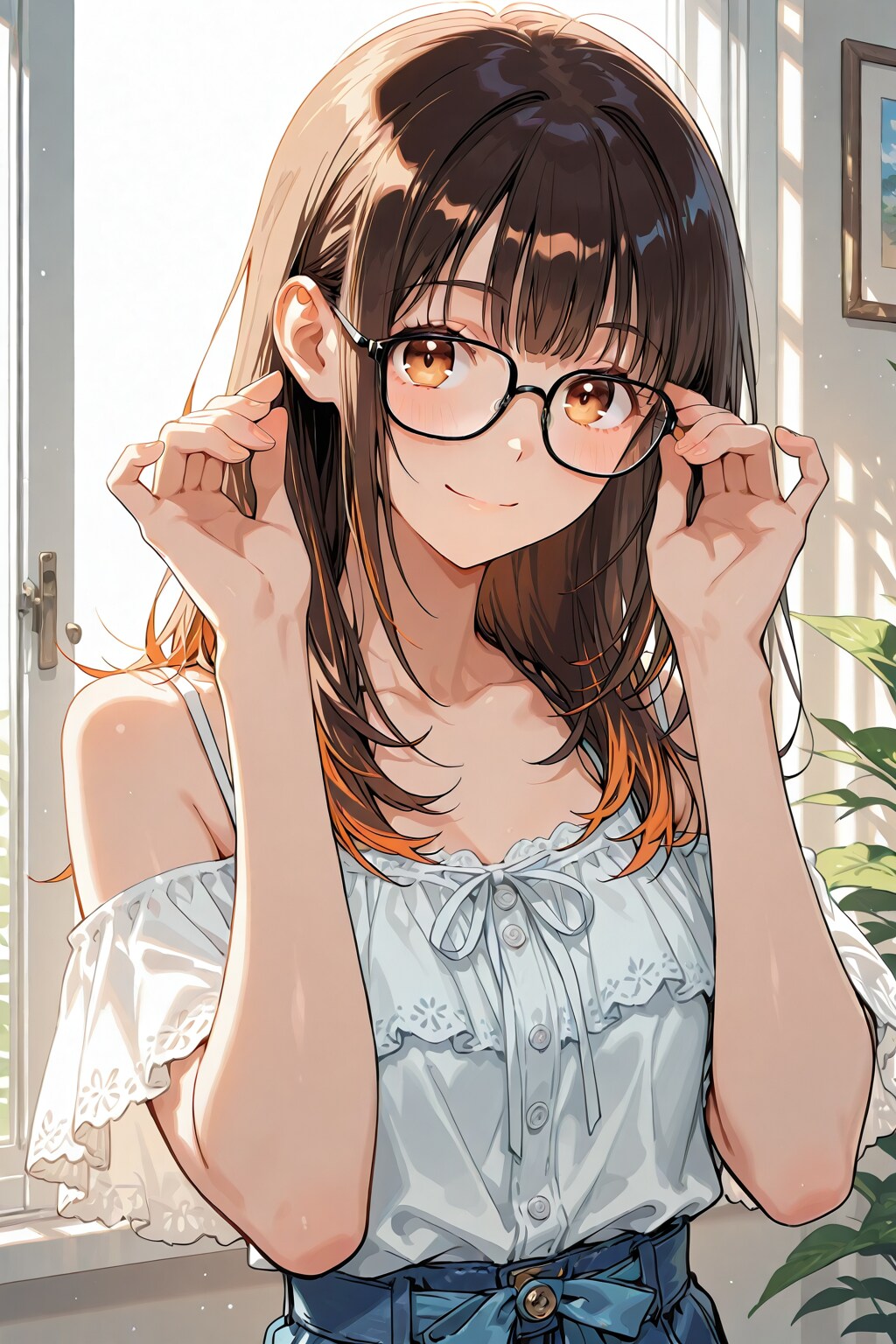 メガネ美少女