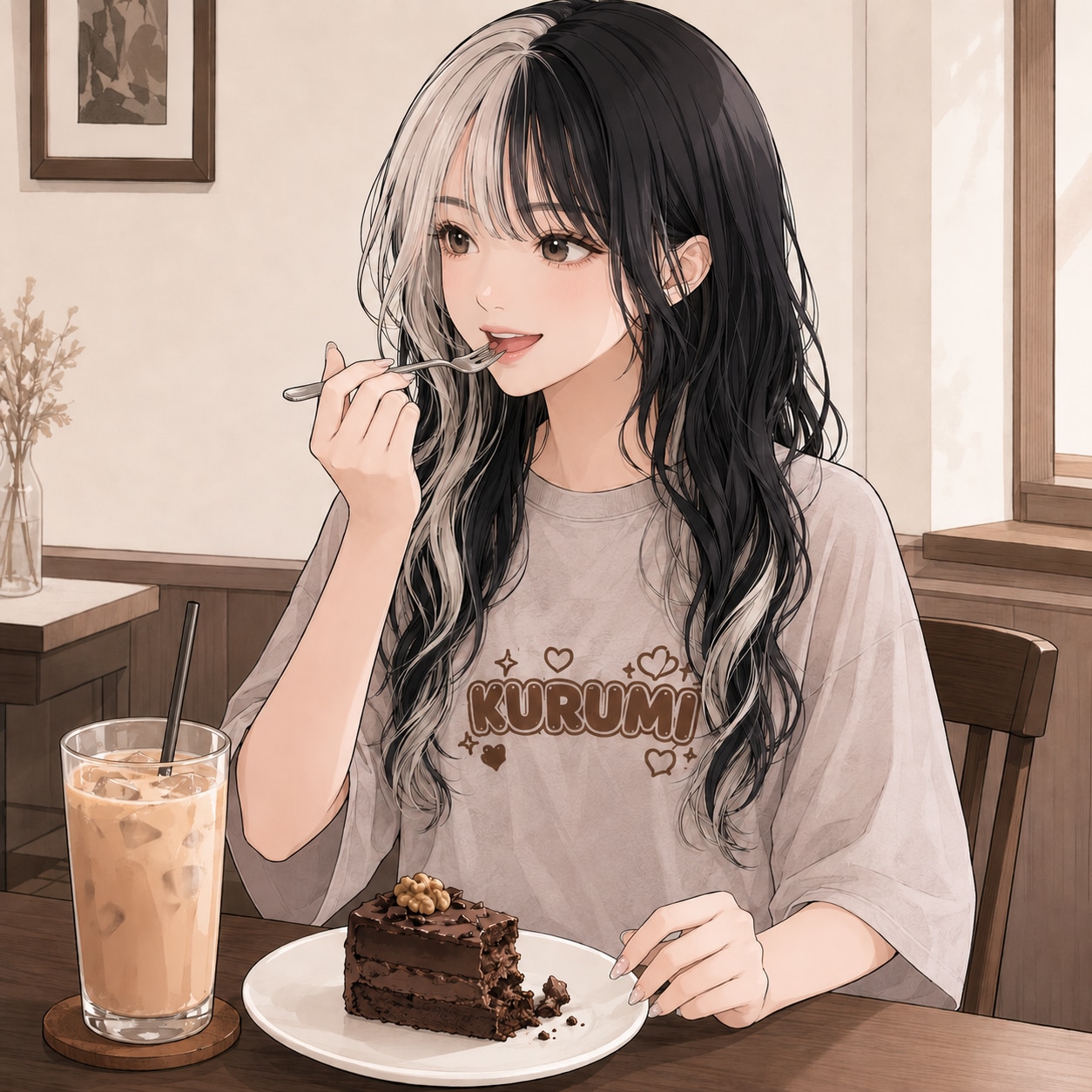 くるみ入りチョコケーキ（くるみちゃん） | の人気AIイラスト・グラビア