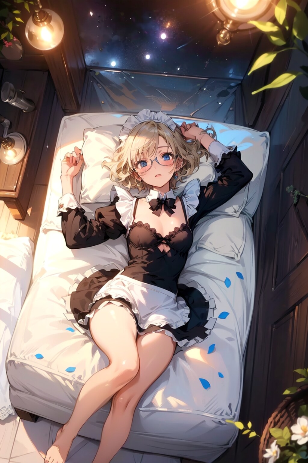 メイドの眼鏡っ娘 | の人気AIイラスト・グラビア