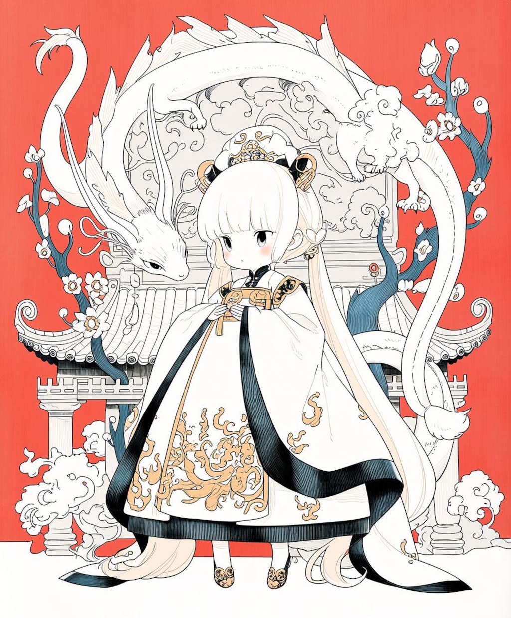 塗り絵っぽい