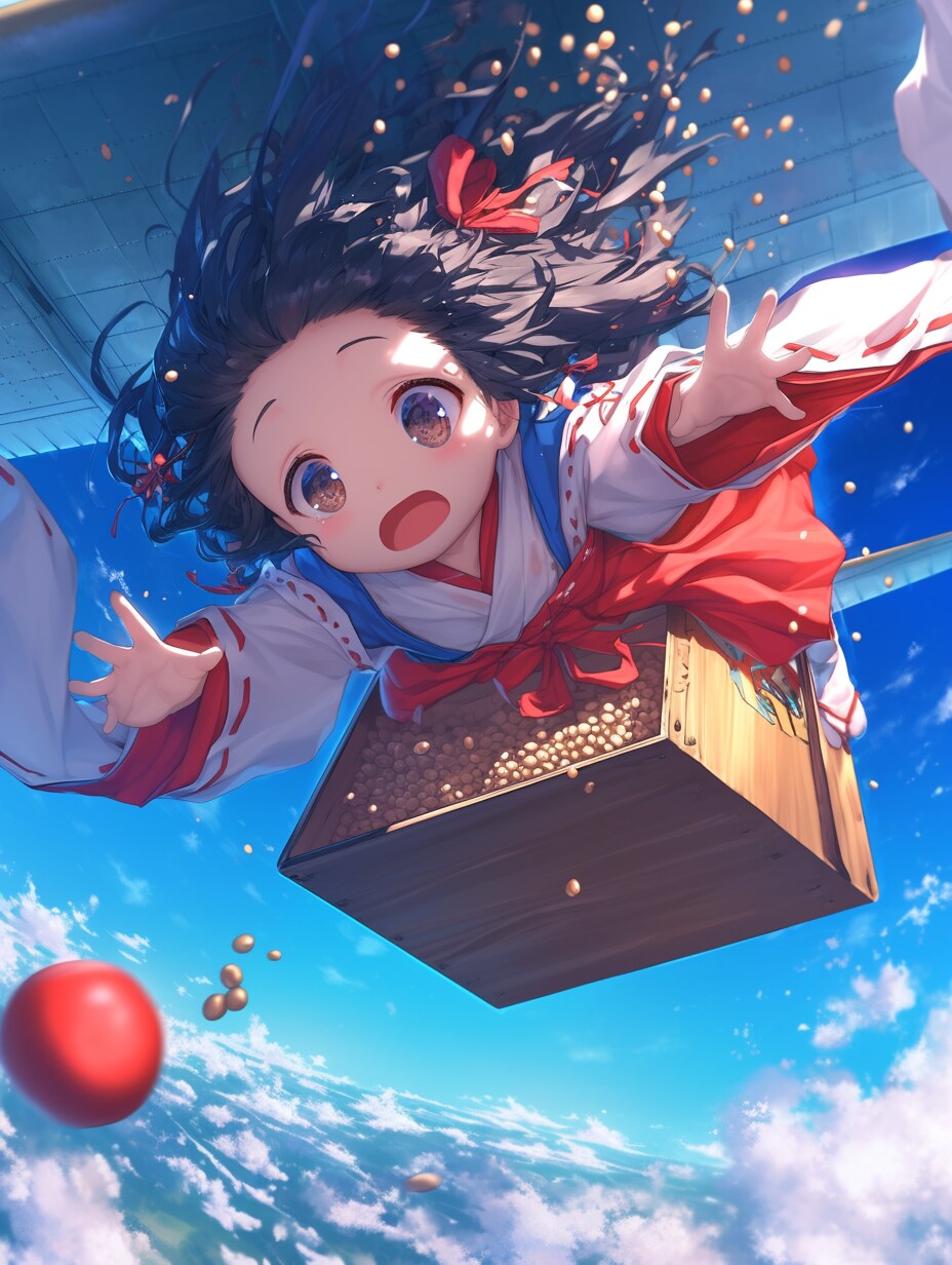 絨毯豆まき
