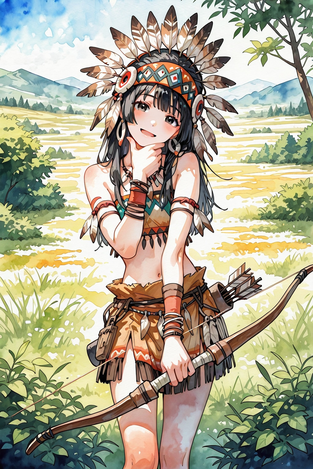 大草原の空の下６０