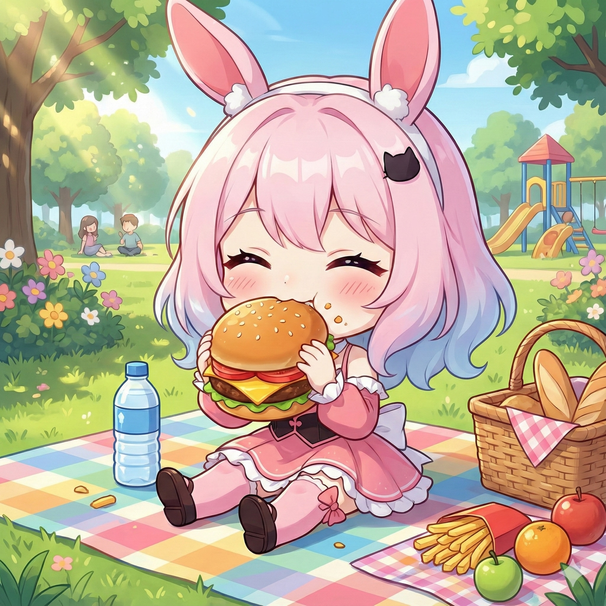 ピクニック バニー | の人気AIイラスト・グラビア