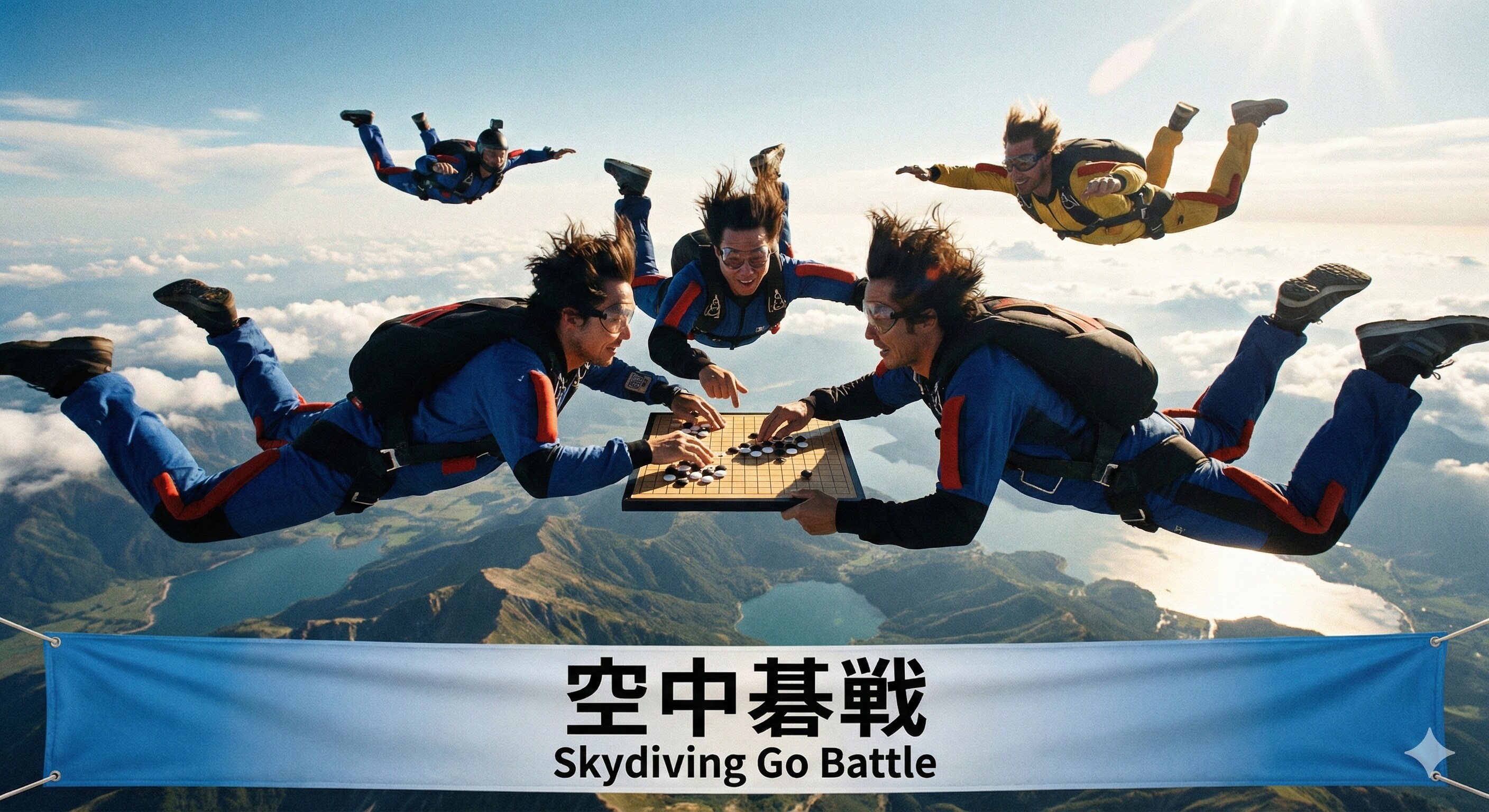 Skydiving囲碁Battle | の人気AIイラスト・グラビア