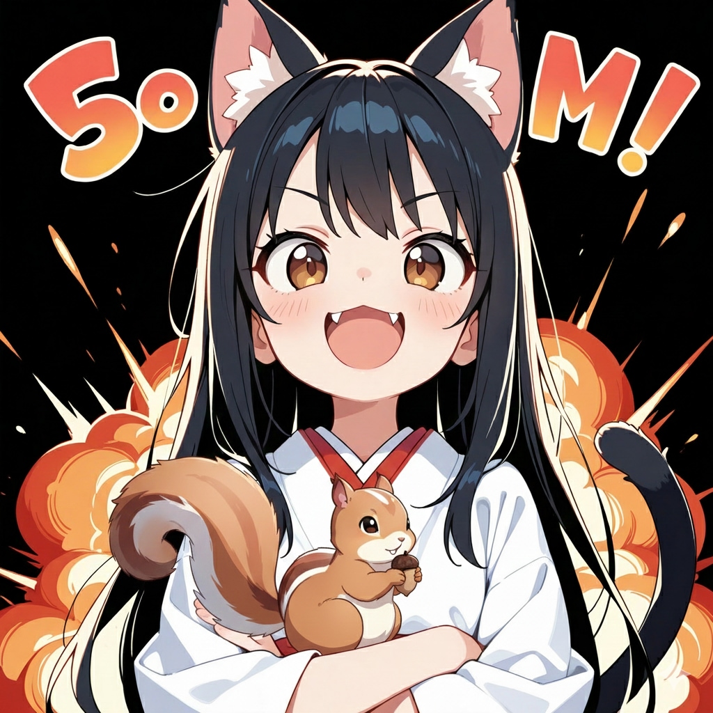 とらねずみさんちのアイコンリスさんとさくらちゃん！！