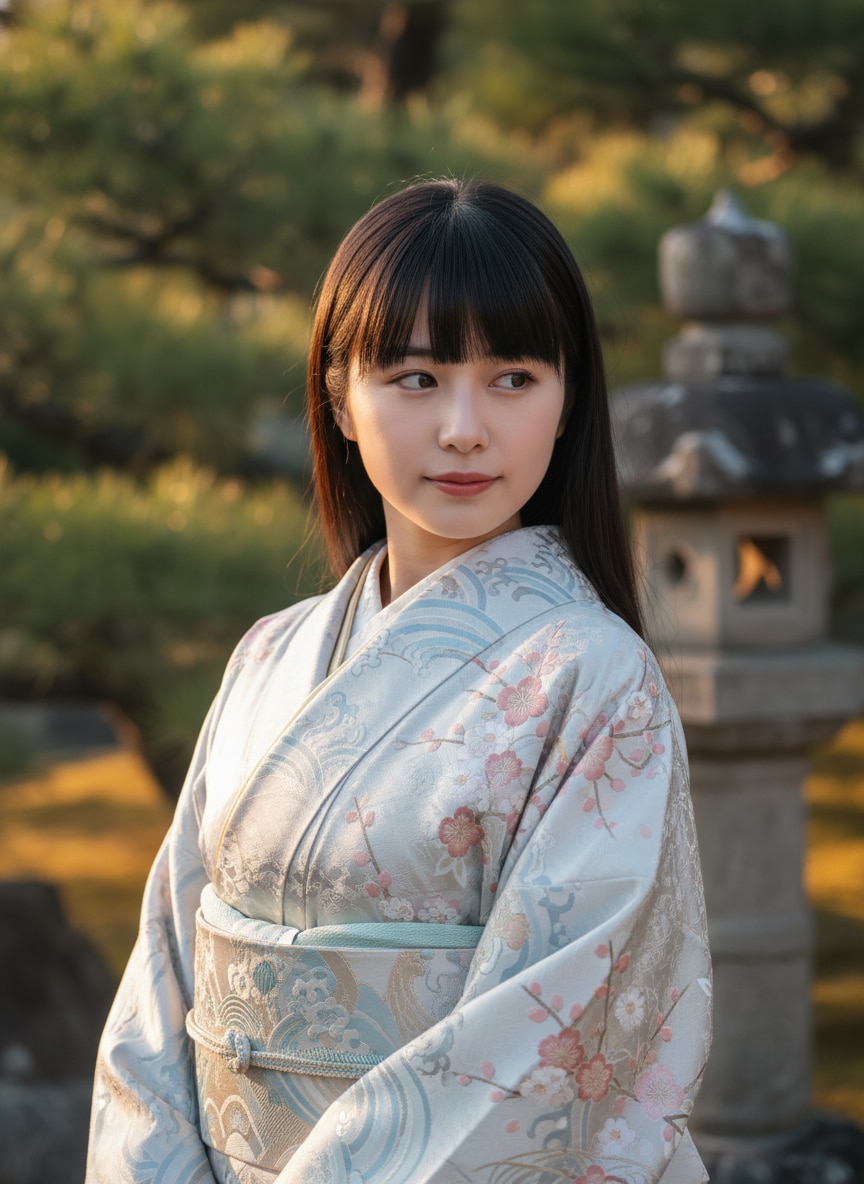 着物姿 ② | の人気AIイラスト・グラビア
