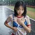 マラソン中に雨…びたびたに濡れちゃった 6枚目