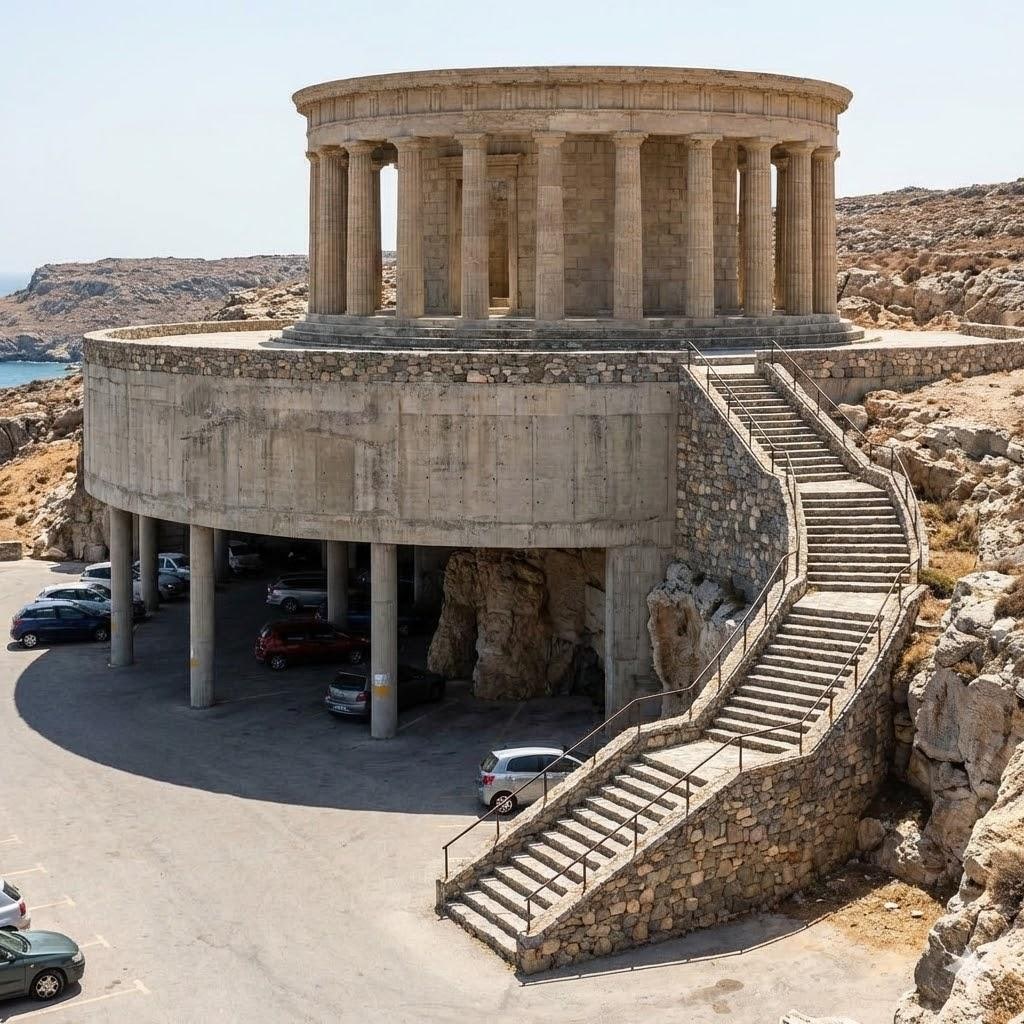 高床式ギリシャ神殿