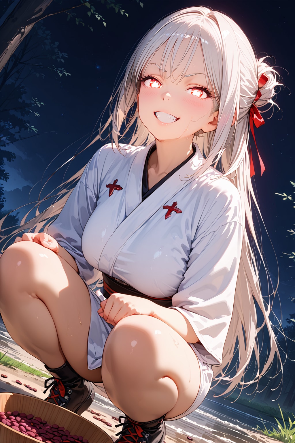 百鬼夜行 小豆洗い | の人気AIイラスト・グラビア