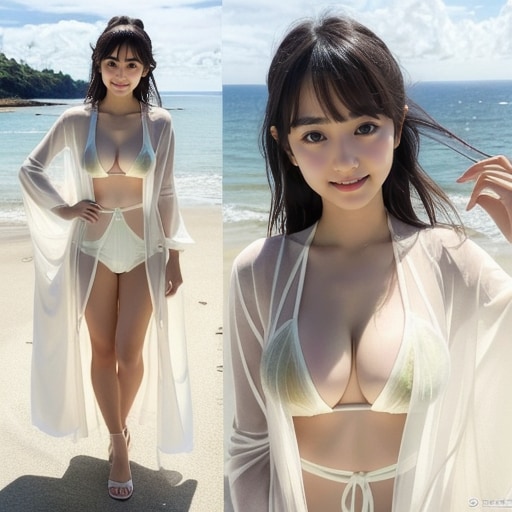 海辺の美女