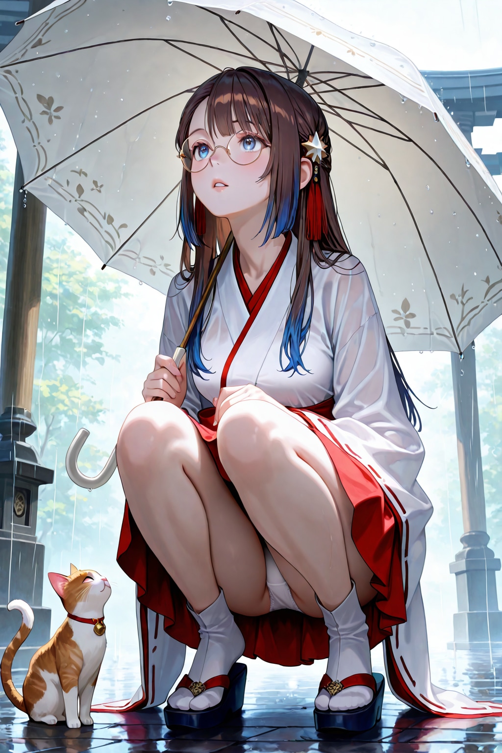 雨と猫