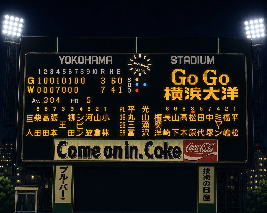 懐かしスコアボード03【横浜スタジアム】