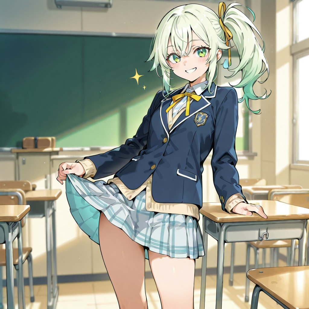 黄緑ガール | の人気AIイラスト・グラビア