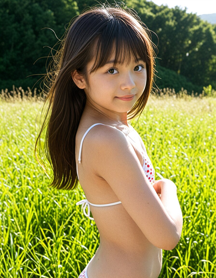 森林でポートレート撮影_80