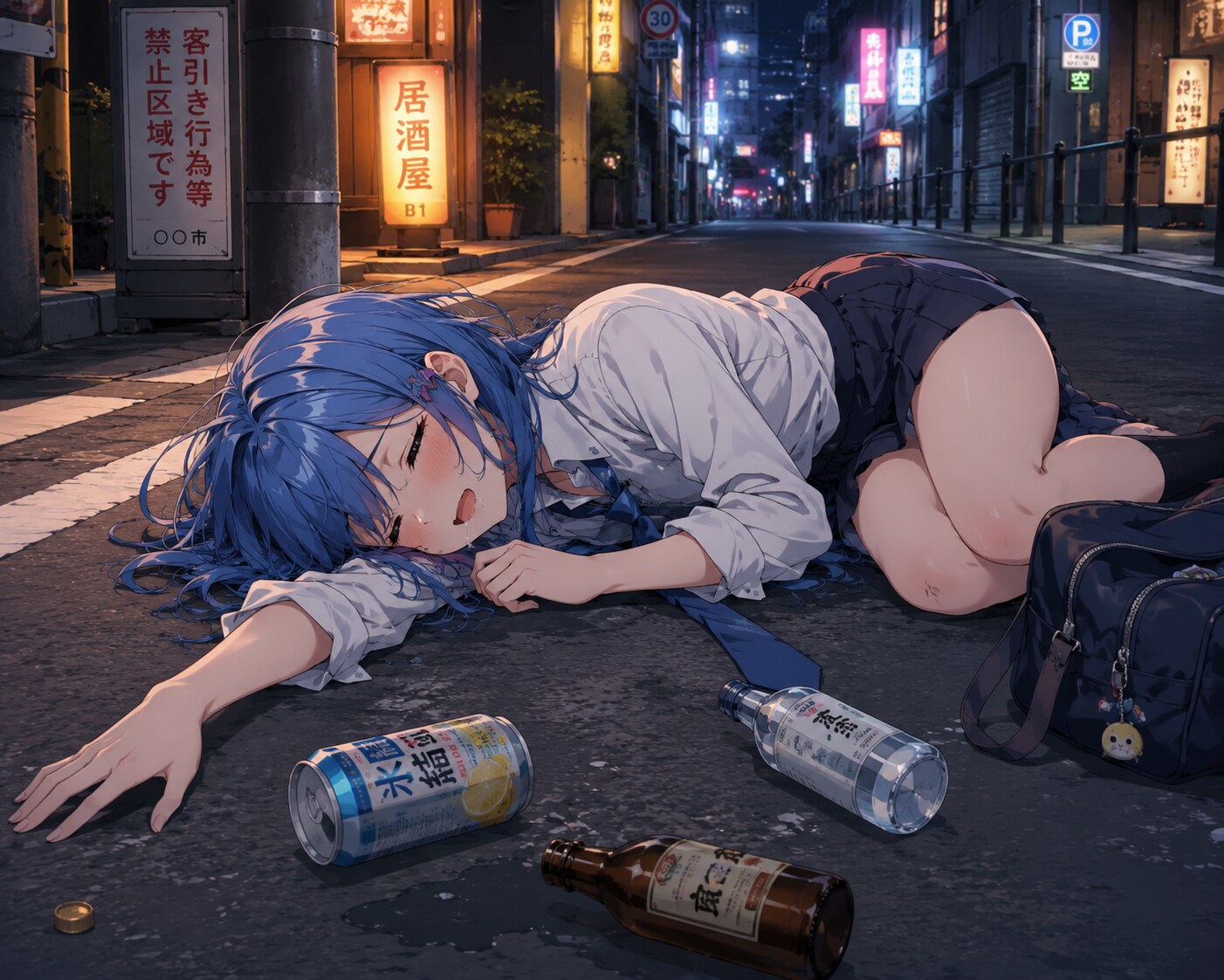 泥酔 | の人気AIイラスト・グラビア