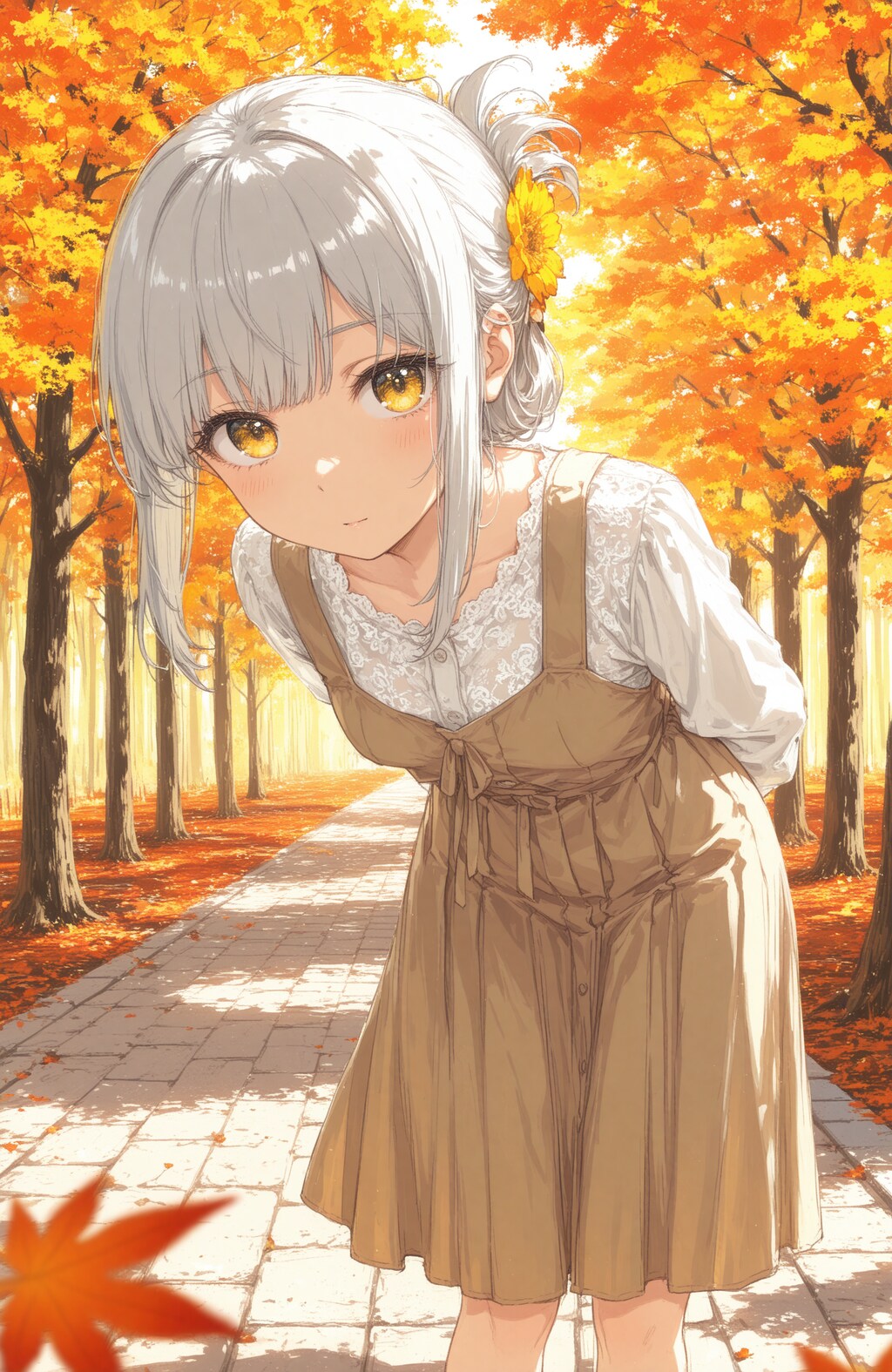 看板娘　autumn leaves