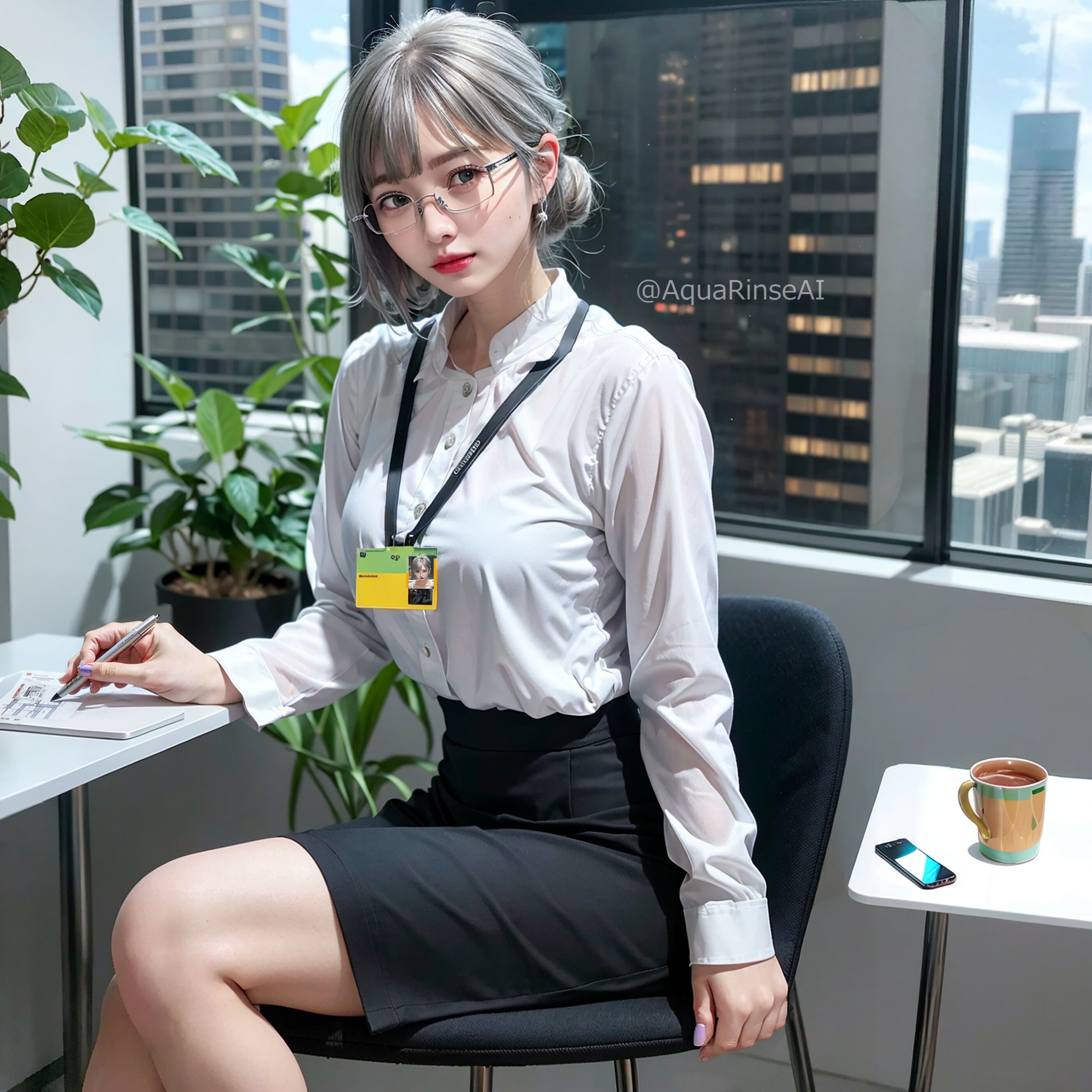 AI秘書仕事中