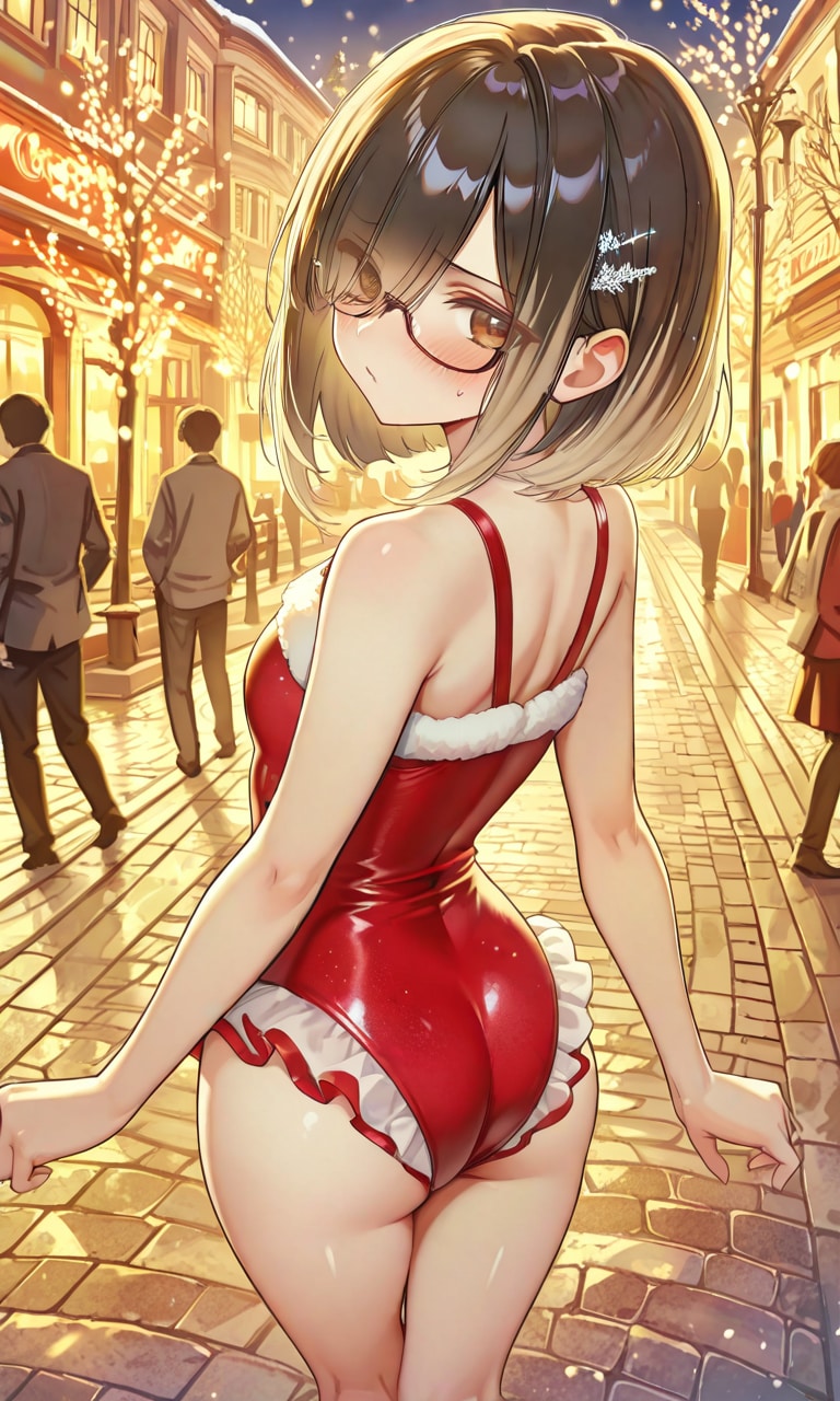 クリスマスなら水着で外出しても恥ずかしくない