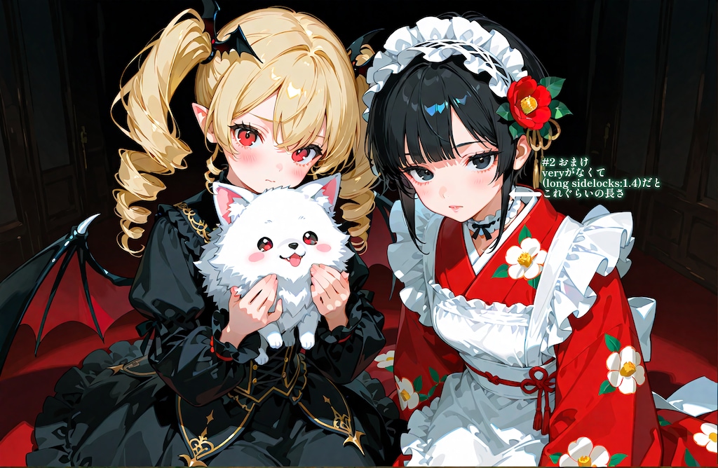 ukkrippさん25万いいね祝いとうちの子ルーキーズ御礼(ナナシーとツバキさん)