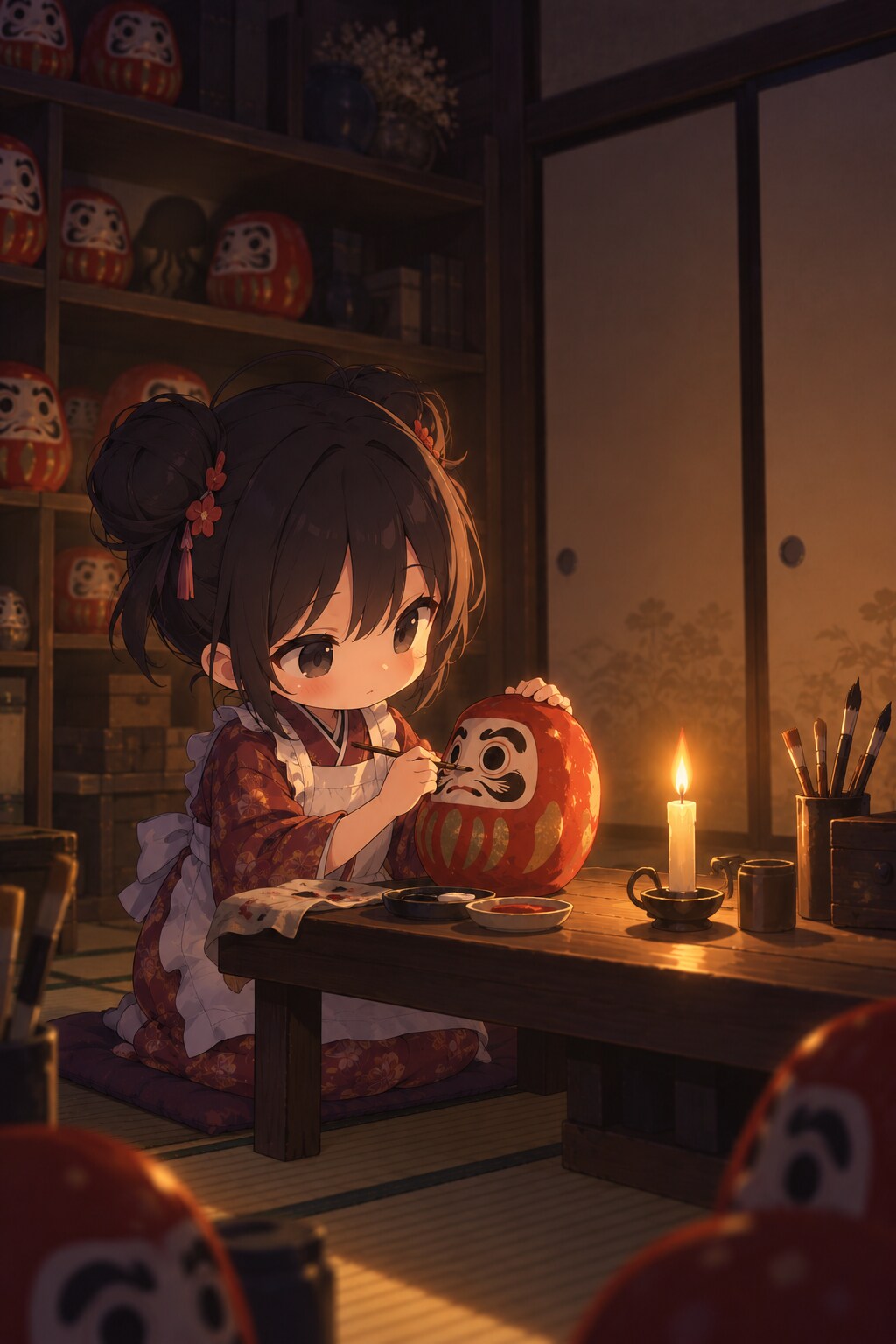 だるま職人ちゃん | の人気AIイラスト・グラビア