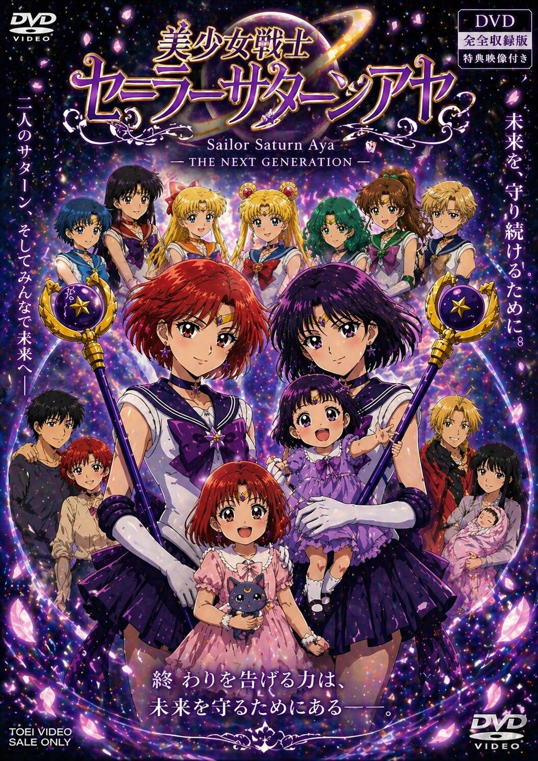 美少女戦士セーラーサターンアヤDVD-BOX特別版！ | の人気AIイラスト・グラビア
