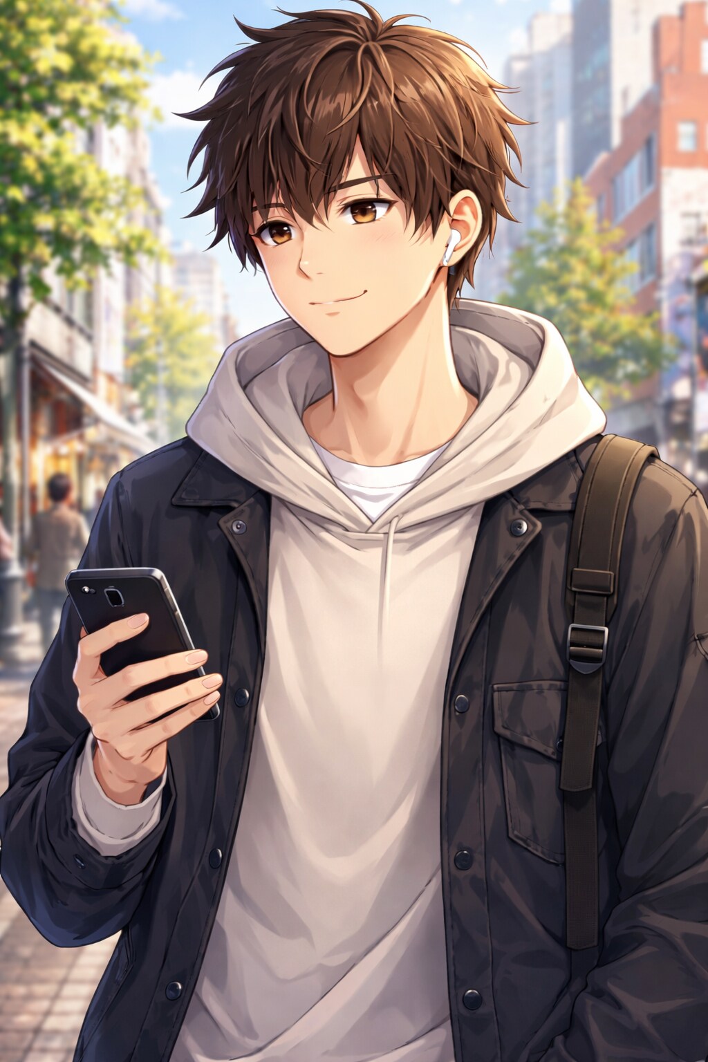 スマホの男性 | の人気AIイラスト・グラビア