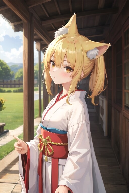 虎鼠神社のポンコツキツネ巫女 | の人気AIイラスト・グラビア