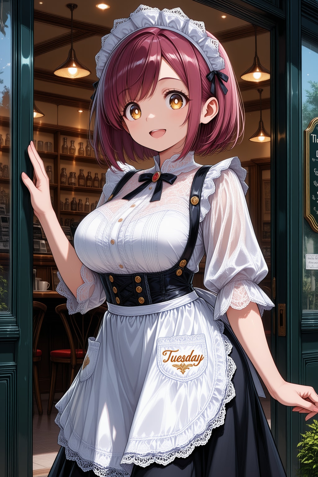 おはようございます（挨拶メイドの芽衣ちゃん） | の人気AIイラスト・グラビア