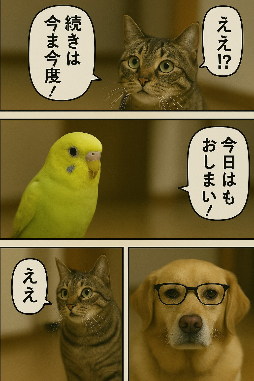 いぬとねこといんこ21