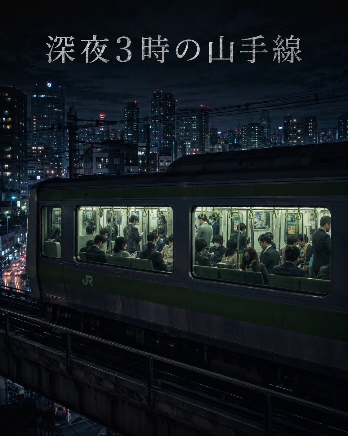 深夜3時の山手線 | の人気AIイラスト・グラビア