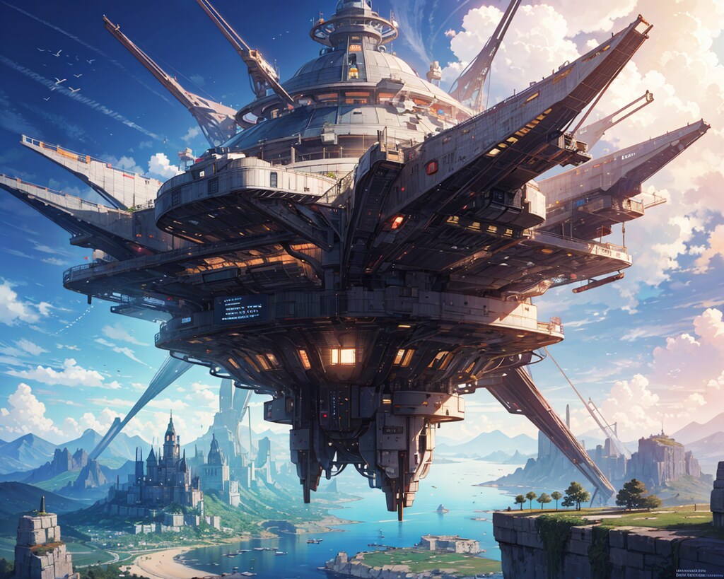 近未来的空中邸宅