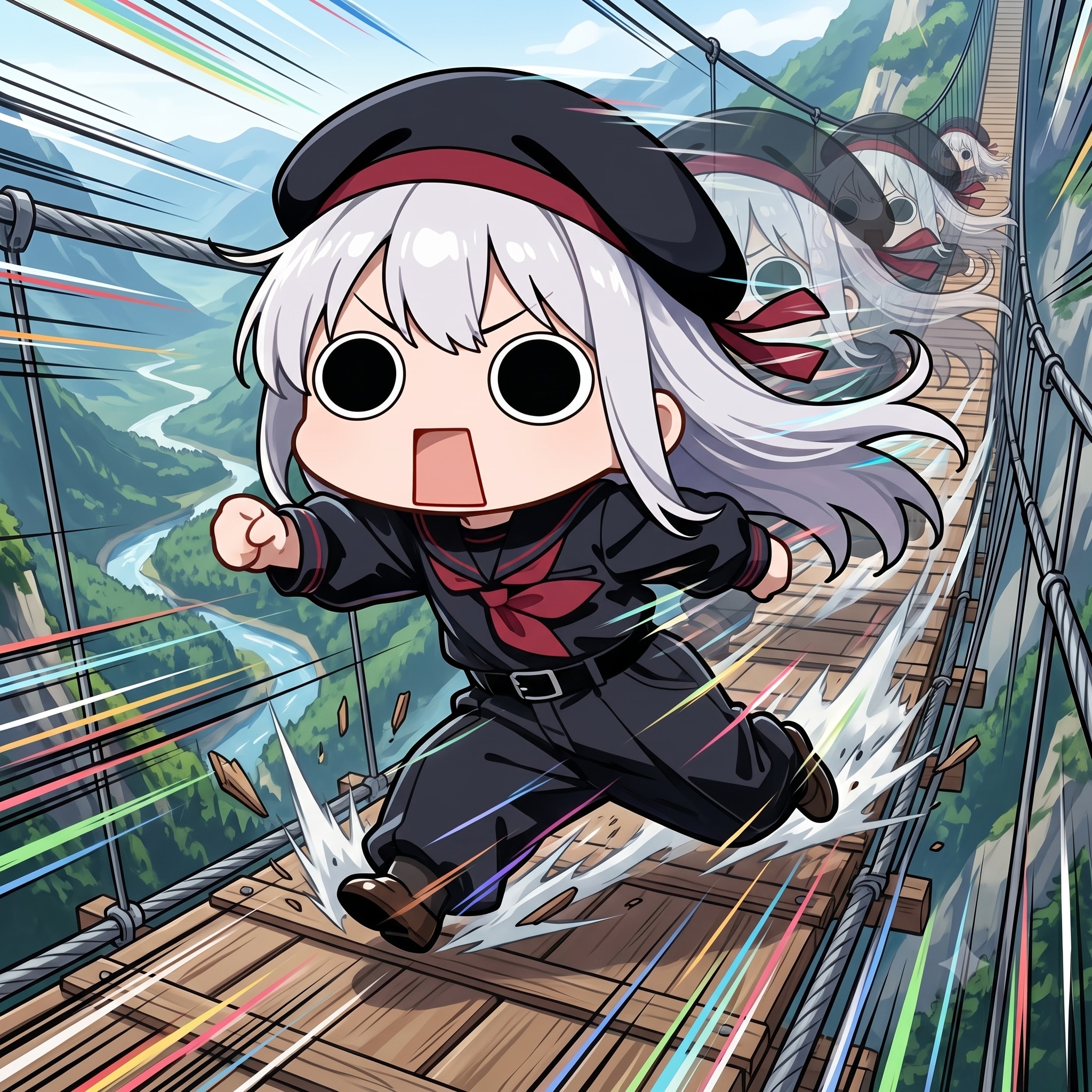 橋の日と走ろうの日えらいこっちゃ嬢