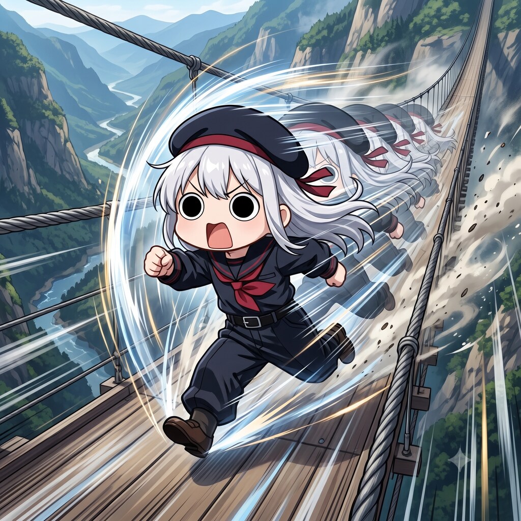 橋の日と走ろうの日えらいこっちゃ嬢