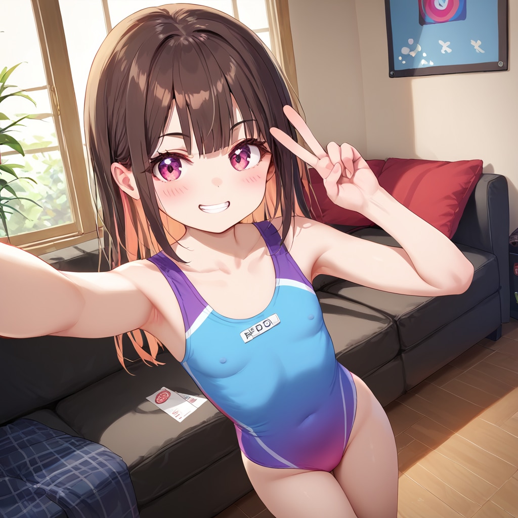 レオタード試着自撮り