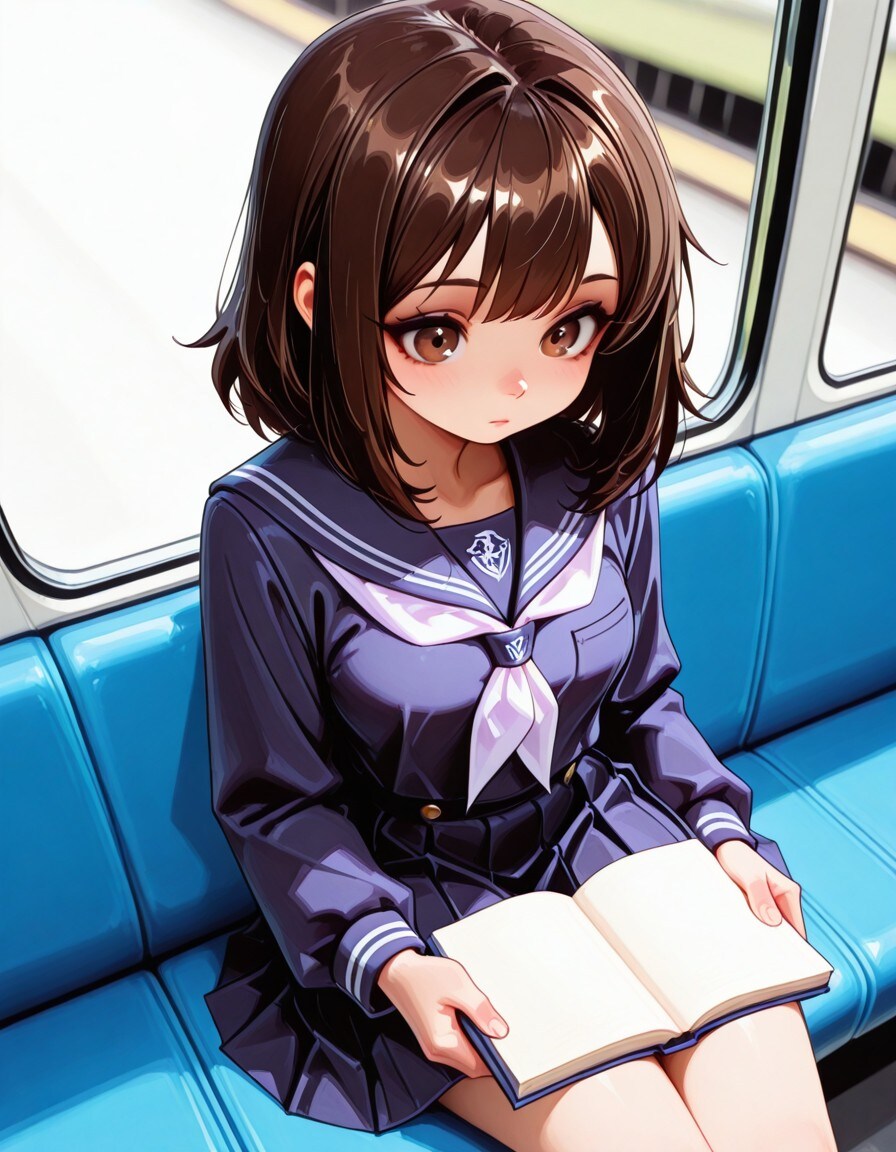 空白を見つめる子 | の人気AIイラスト・グラビア