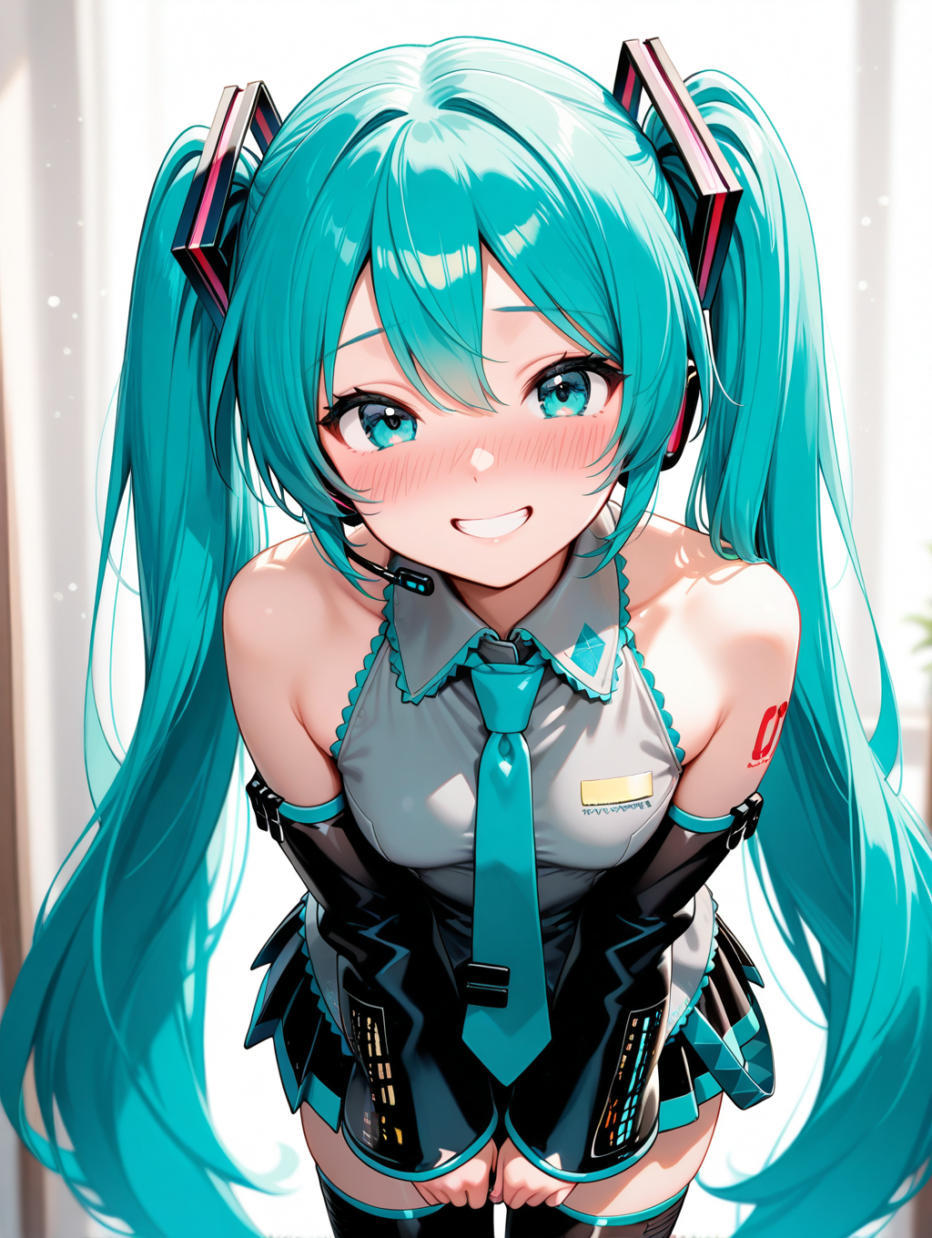 おねだりしてくるミクさん | の人気AIイラスト・グラビア