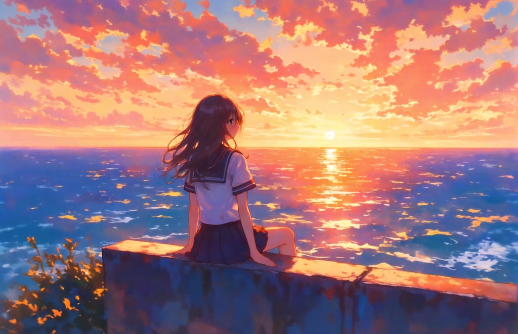 夏の夕陽はなぜか寂しい
