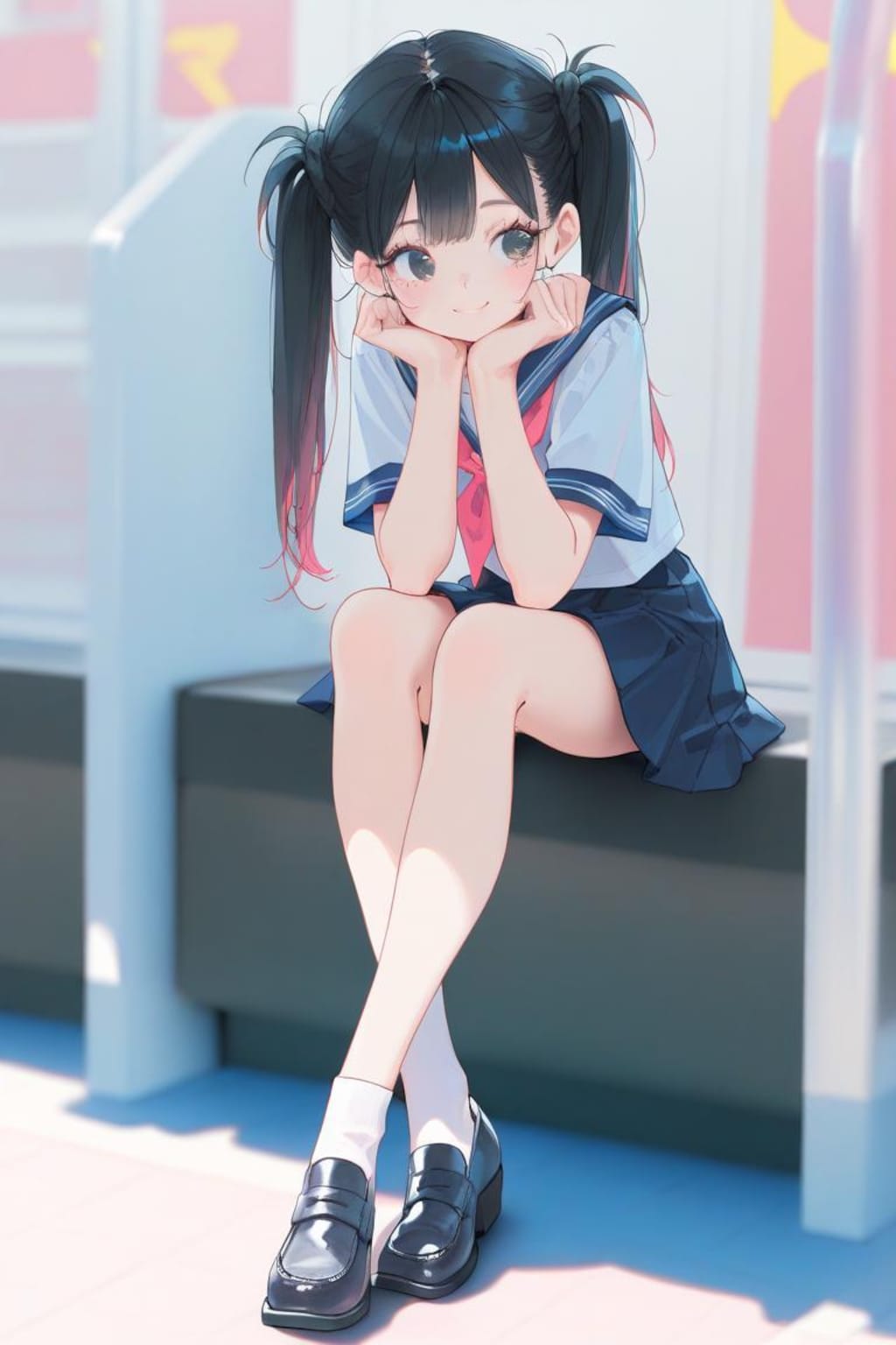 ツインテJK