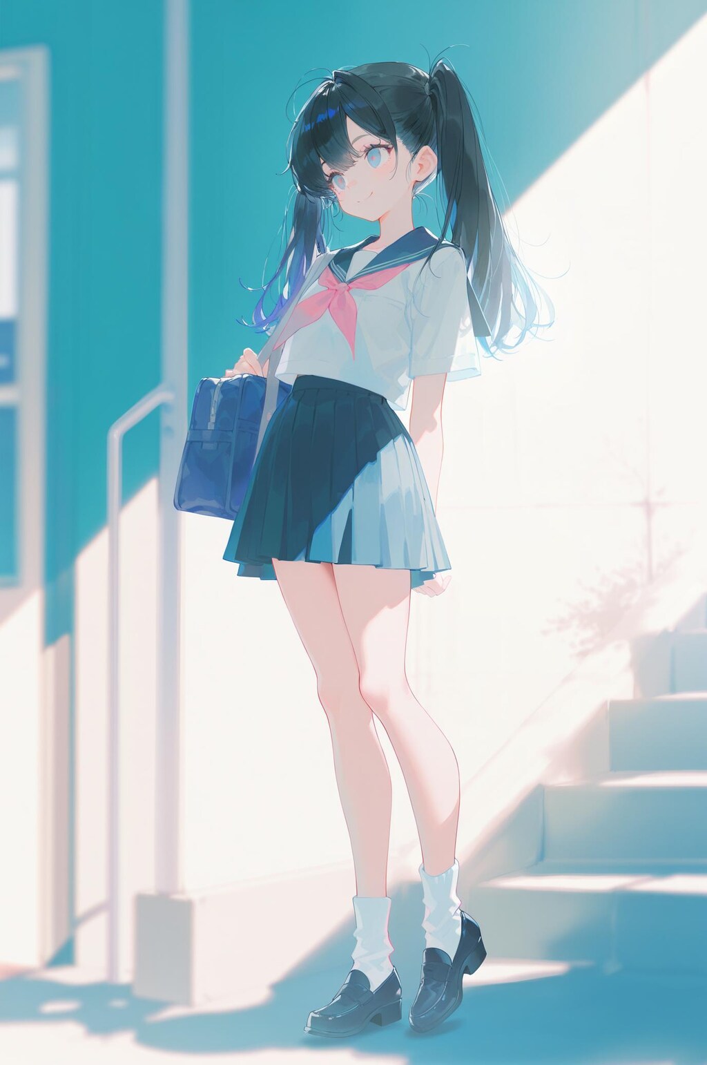 ツインテJK