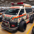 ハイエース救急車のラリーカーw 3枚目