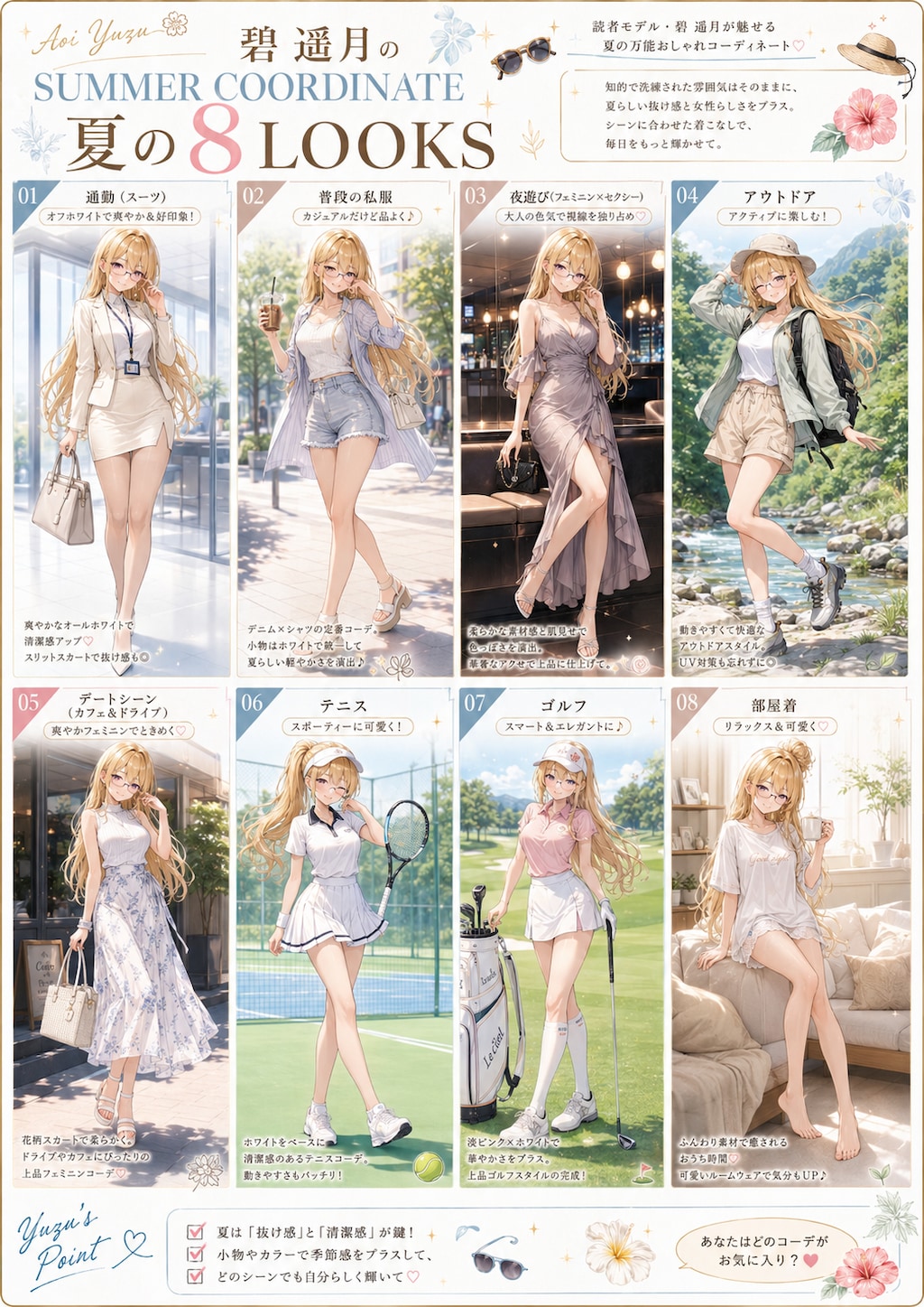 ゆづちゃんのキャラクター設定シート