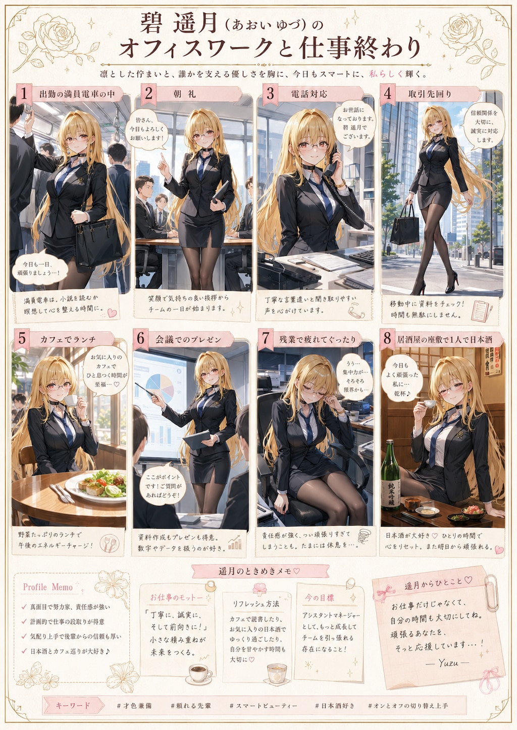 ゆづちゃんのキャラクター設定シート