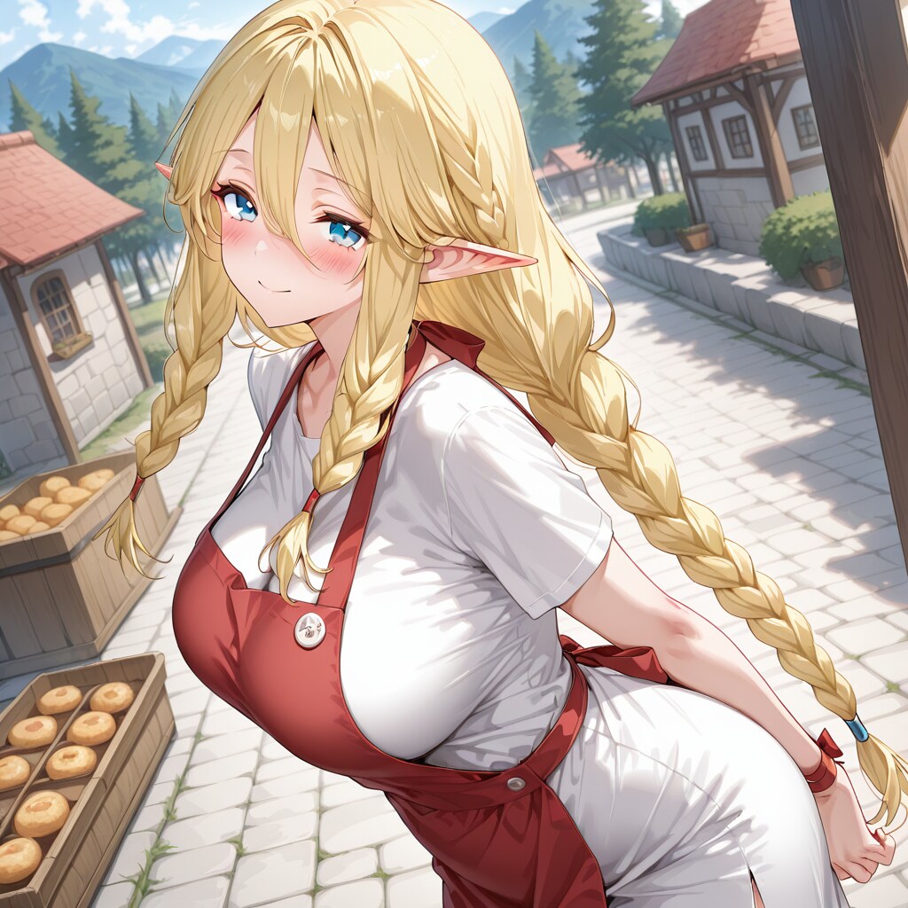 三つ編みエルフ | の人気AIイラスト・グラビア