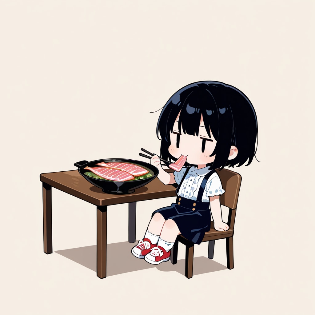 お刺身を食べる