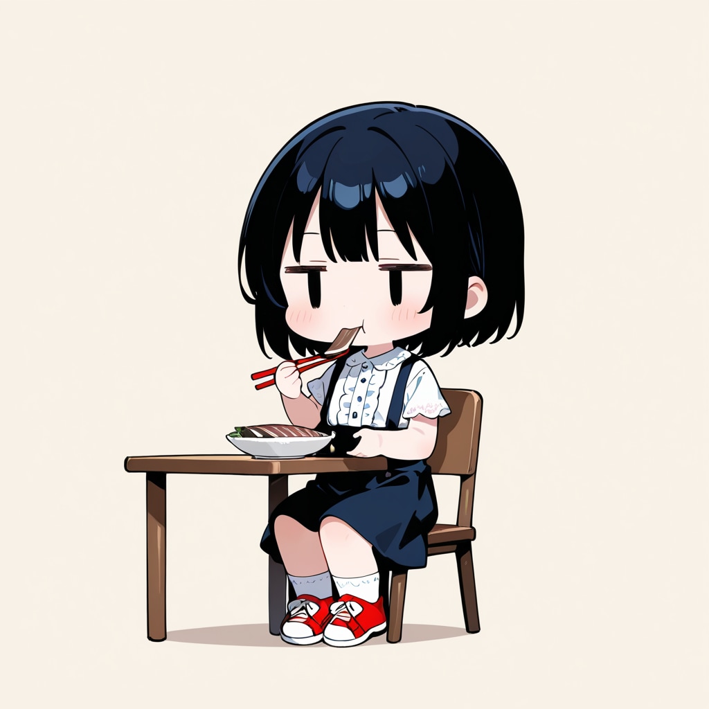 お刺身を食べる
