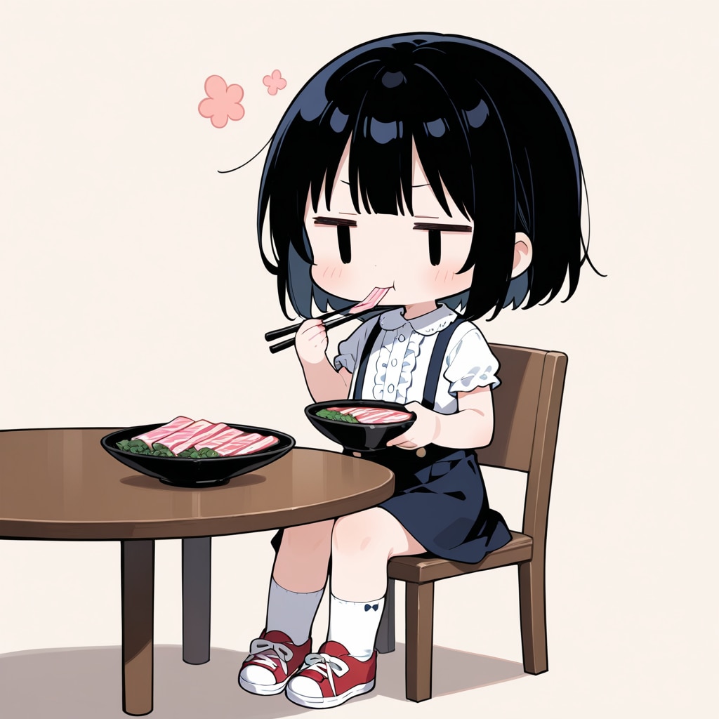 お刺身を食べる