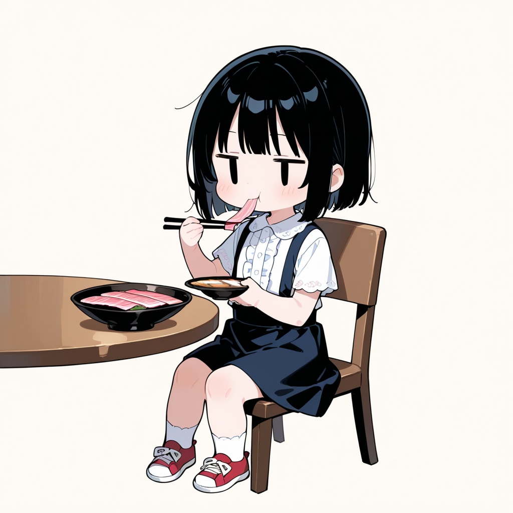 お刺身を食べる | の人気AIイラスト・グラビア